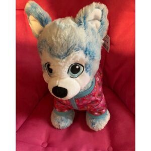 BUILD A BEAR BLUE HUSKY CHRISTMAS